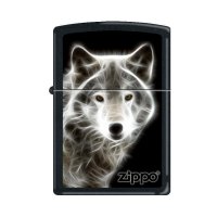  Zippo 28303 White Wolf Black Matte 