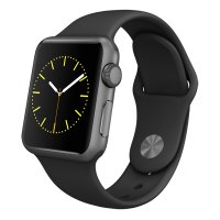 - Apple Watch Apple Sport 38mm Space Gray Al/Black Sport (MJ2X2RU/A)