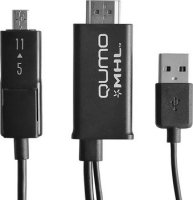  MHL-HDMI    , microUSB(5p+11p) - HDMI, Qumo MHL kit