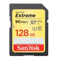   128Gb - SanDisk Extreme - Secure Digital XC Class 10 UHS-I U3 SDSDXVF-128G-GNCIN (