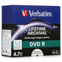  Verbatim M-DISC dvd r 4,7 GB 4x, 5 