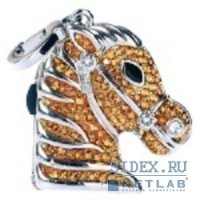   USB 2.0 QUMO 8GB Horse Amber SW, [QM8GUD-Charm-HRS-Amber] Swarovski crystal