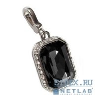   USB 2.0 QUMO 16GB Charm Series Miracle Black SW, [QM16GUD-Charm-MR-Black] Swarov