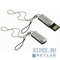   USB 2.0 QUMO 32GB Charm Series Ice Crystal, [QM32GUD-Charm-Ice-b] Swarovski crys