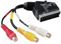  Scart (m) - 3xRCA (f) (Hama H-43467) ()