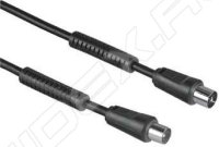    Coax (m) - Coax (f) 75  (Hama H-29344) (1.5 , )