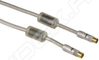   Coax (m) - Coax (f) 100  (Hama H-79062) (10 , )