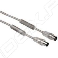   Coax (m) - Coax (f) 90 , 3  (Hama H-43597) (3 , /)