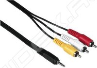  Jack 3.5 (m) - 3x RCA(m) (Hama H-43119) (1.5 )