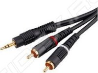  Jack 3.5  (m) - 2xRCA (m) 2  Gold (Hama H-44033) ()