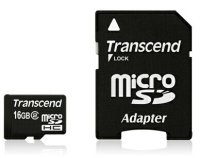   Transcend micro Secure Digital HC Class10 16Gb + Adapter