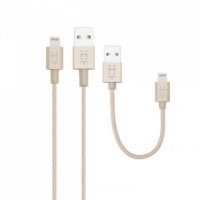   Mixberry Apple lightning cable (1.2 m + 0.15 m,   ) Gold