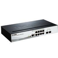  D-link dgs-1510-10l/me/a1a, managed gigabit switch with 8 ports 10/100/1000base-t + 2 100