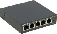  TP-LINK TL-SG105E 5-Port Gigabit Desktop Easy Smart Switch, 5 10/100/1000Mbps RJ45 ports,