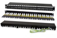 Hyperline PP2-19-24-8P8C-C6A-110D - 19, 1U, 24  RJ-45, , 6A, Dual IDC