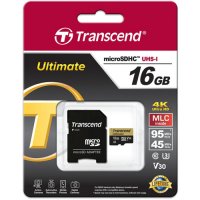   16Gb - Transcend - Micro Secure Digital HC Class 10 UHS-I Ultimate TS16GUSDU3M  