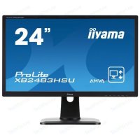  Iiyama 24" XB2483HSU-B1  AMVA+ LED 4ms 16:9 DVI HDMI M/M  HAS Pivot 3000:1 250c