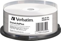  BD-R Verbatim 50Gb 6x Cake Box (25 ) Double Layer Printable (43750)