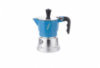  Top Moka Caffettiera Top 3 . argento Blue