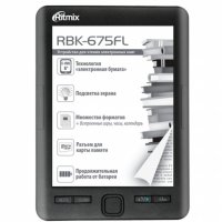   Ritmix RBK-675FL 6" E-Ink 758x1024 4Gb 