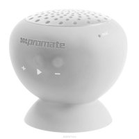 Promate Globo, White Bluetooth-