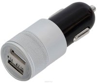 uBear Dual USB Metal Car Charger, Black   