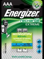  Energizer "Recharge Extreme",  AAA, 800 mAh, 2 