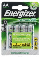  Energizer "Rech Power Plus",  AA, 2000 mAh, 1,2V, 4 