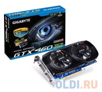  768Mb (PCI-E) GIGABYTE GV-N460OC-768I  CUDA (GFGTX460, GDDR5, 192 bit, 2*DVI, mini HDMI,