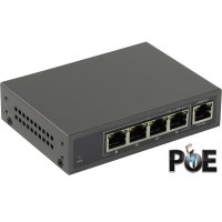  PoE 4  10/100Mbps ORIENT SWP-6504POE 4xPoE+1xUplink RJ45, IEEE 802.3af,  15.