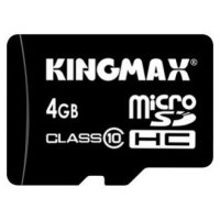   Kingmax microSDHC Class 10 Card 4GB + SD adapter