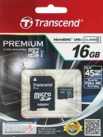 Transcend   MicroSDHC 16GB Class10 Premium (x300)