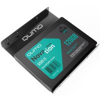  SSD 120Gb QUMO Novation MM (QMM-120GSU, SATA-III, 2.5", MLC) +  3,5"