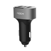   ROCK Type-C Car Charger 3xUSB 5A RCC0106 Space Grey