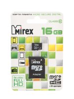   16Gb - Mirex - Micro Secure Digital HC Class 10 13613-AD10SD16    SD (