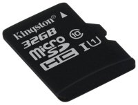   32Gb - Kingston Micro Secure Digital HC Class 10 UHS-I SDC10G2/32GBSP (!)