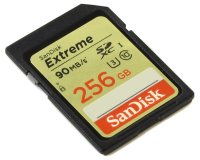   256Gb - SanDisk - Extreme Secure Digital XC Class 10 UHS-I U3 SDSDXNF-256G-GNCIN