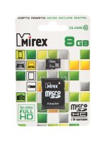   8Gb - Mirex - Micro Secure Digital HC Class 10 13613-AD10SD08    SD (