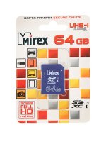   64Gb - Mirex - Micro Secure Digital XC Class 10 UHS-I 13611-SD10CD64 (!)