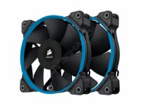  Corsair Air Series SP120 Quiet Edition High Static Pressure 120mm Fan, black with blue,