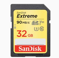   32Gb - SanDisk Extreme - Secure Digital HC Class 10 UHS-I U3 SDSDXVE-032G-GNCIN (