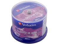  DVD+R Verbatim 8.5Gb 8x double layer CakeBox 50  43758