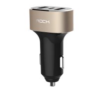   ROCK Type-C Car Charger 3xUSB 5A RCC0106 Golden