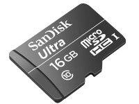   16Gb - SanDisk Ultra - Micro Secure Digital Class 10 SDSDQL-016G-R35 (!)