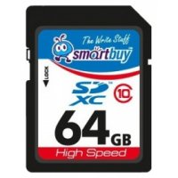   SmartBuy (SB64GBSDCL10-01) microSDXC 64Gb Class10 + microSD--)SD Adapter