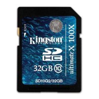   Kingston SD 32GB SDHC Class 10, G2 Ultimate 100X (SD10G2/32GB)