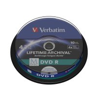 Verbatim M-Disc DVD R 10 Pack Spindle 43824