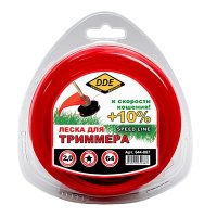    DDE Speed Line 2.0mm x 64m Red 644-887