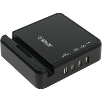   Orico OPC-4US, 4xUSB (2x2.4A + 2x1A), Black