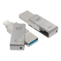 USB Flash  32Gb PQI iConnect mini Grey